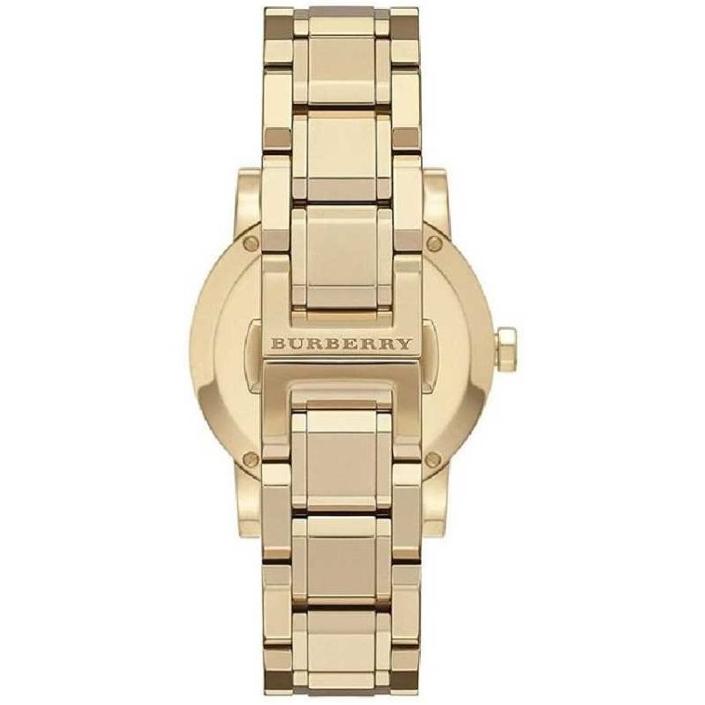 Burberry The City Gold Dial Gold Steel Strap Watch for Women - BU9033