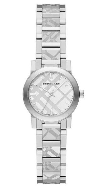 Burberry The City Silver Dial Silver Steel Strap Watch for Women - BU9233