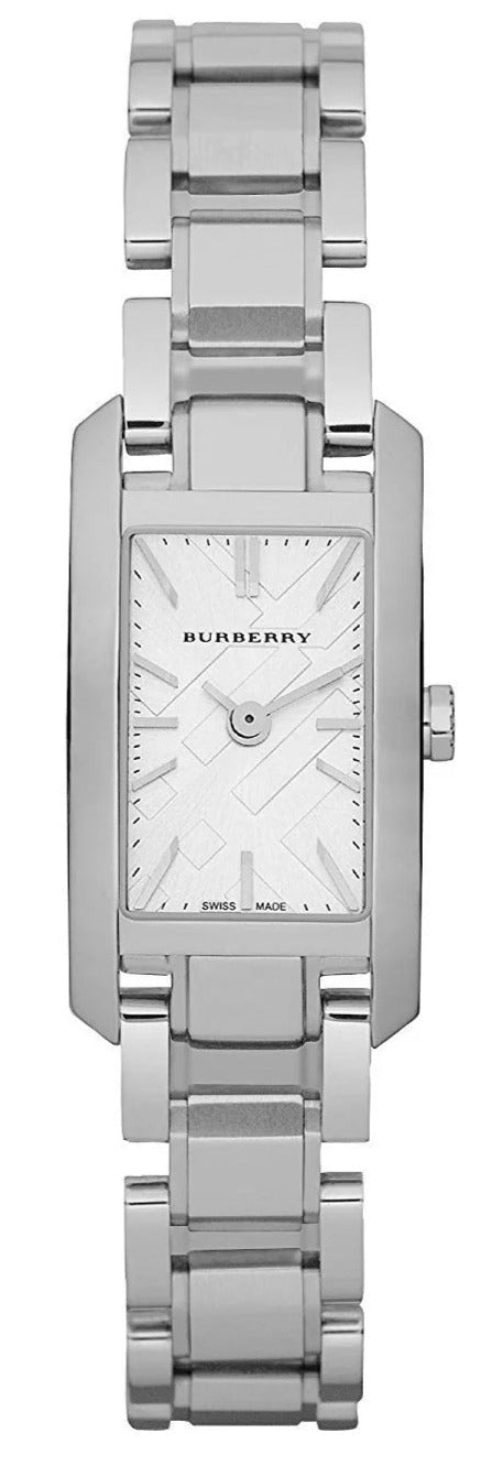 Burberry Heritage White Dial Silver Steel Strap Watch For Women - BU9600