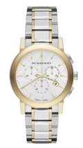 Burberry The City White Dial Two Tone Steel Strap Watch for Men - BU9751