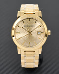 Burberry The City Gold Dial Gold Steel Strap Watch for Women - BU9033