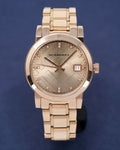 Burberry The City Diamonds Rose Gold Dial Rose Gold Steel Watch for Women - BU9126