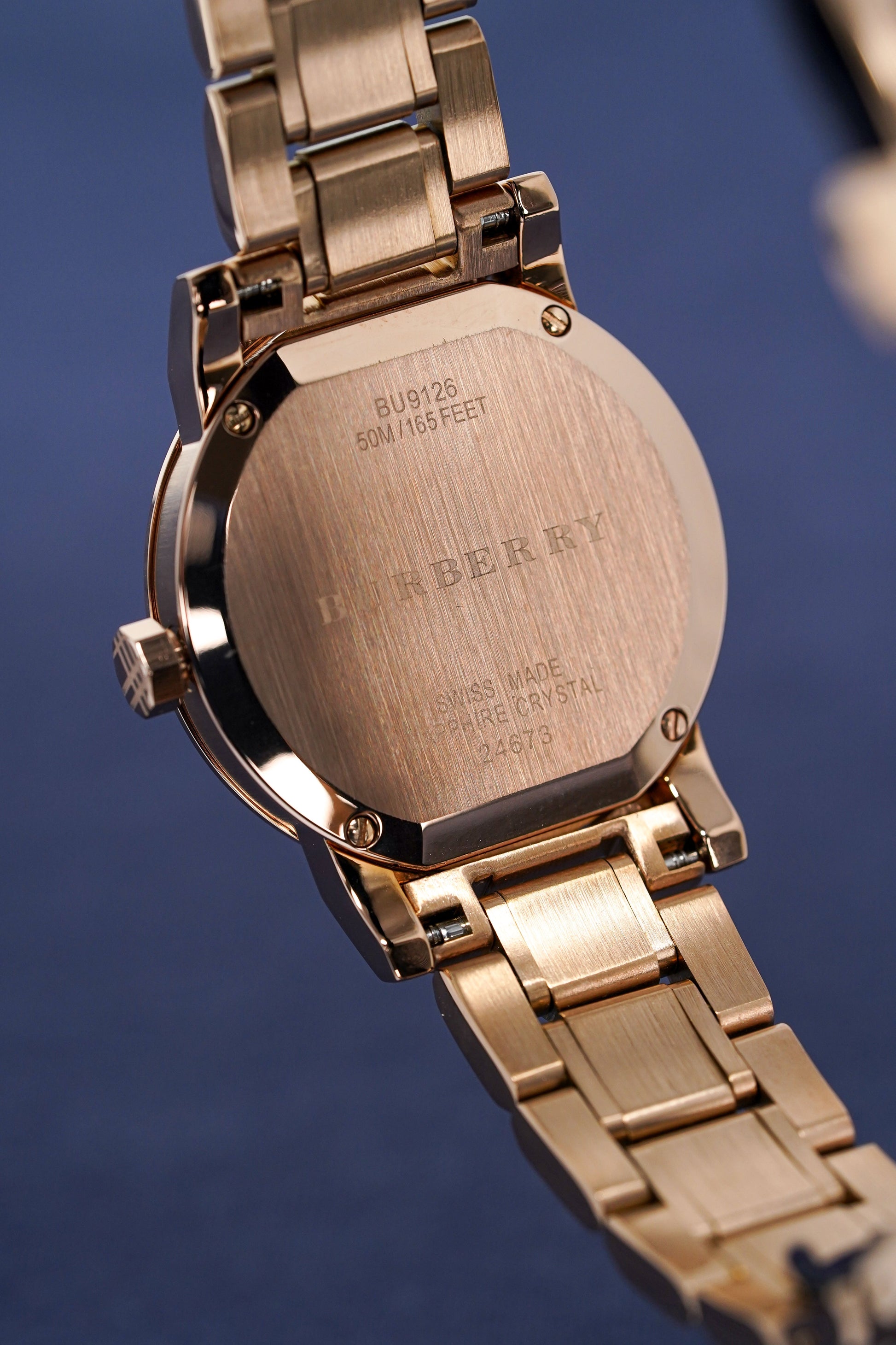 Burberry The City Diamonds Rose Gold Dial Rose Gold Steel Watch for Women - BU9126