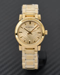 Burberry The City Gold Dial Gold Steel Strap Watch for Women - BU9145