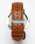 Burberry The City Black Dial Brown Leather Strap Watch for Men - BU9905