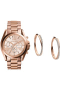 Michael Kors Bradshaw Rose Gold Dial Rose Gold Steel Strap Watch for Women - MK5503