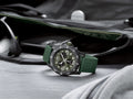 Breitling Endurance Pro Black Dial Green Rubber Strap Watch for Men - X82310D31B1S1