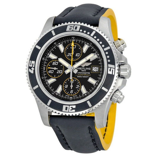 Breitling Superocean Chronograph II Black Dial 44mm Automatic Mens Watch - A1334102/BA82