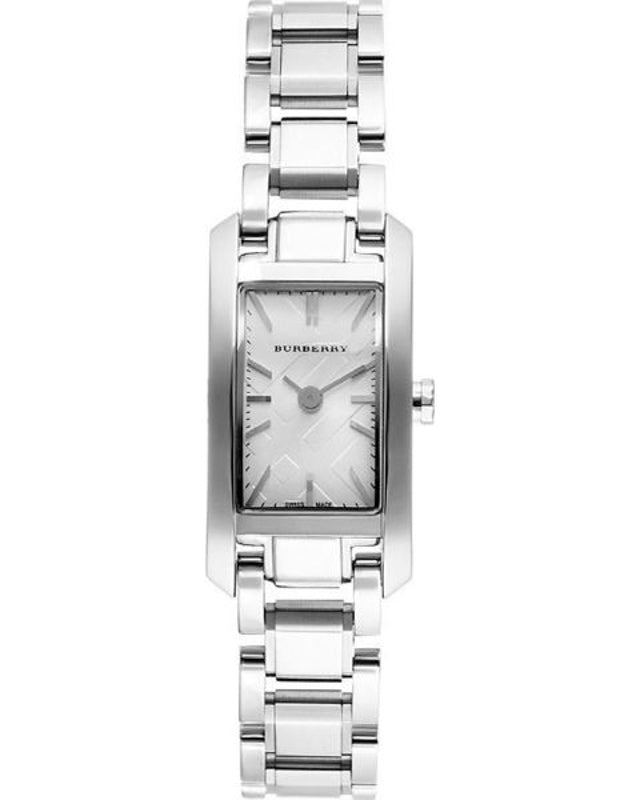 Burberry Heritage White Dial Silver Steel Strap Watch For Women - BU9600