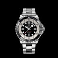 Breitling Superocean Automatic 44mm Black Dial Silver Steel Strap Watch for for Men - A17376211B1A1