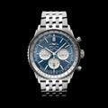 Breitling Navitimer B01 Chronograph 46 Blue Dial Silver Steel Strap Watch for Men - AB0137211C1A1