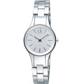 Calvin Klein Simplicity White Dial Silver Steel Strap Watch for Women - K4323126