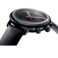 Calvin Klein High Noon Chronograph Black Dial Black Leather Strap Watch for Men - K8M274CB