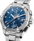 Tag Heuer Aquaracer Automatic Chronograph Blue Dial Silver Steel Strap Watch for Men - CAY2112.BA0927