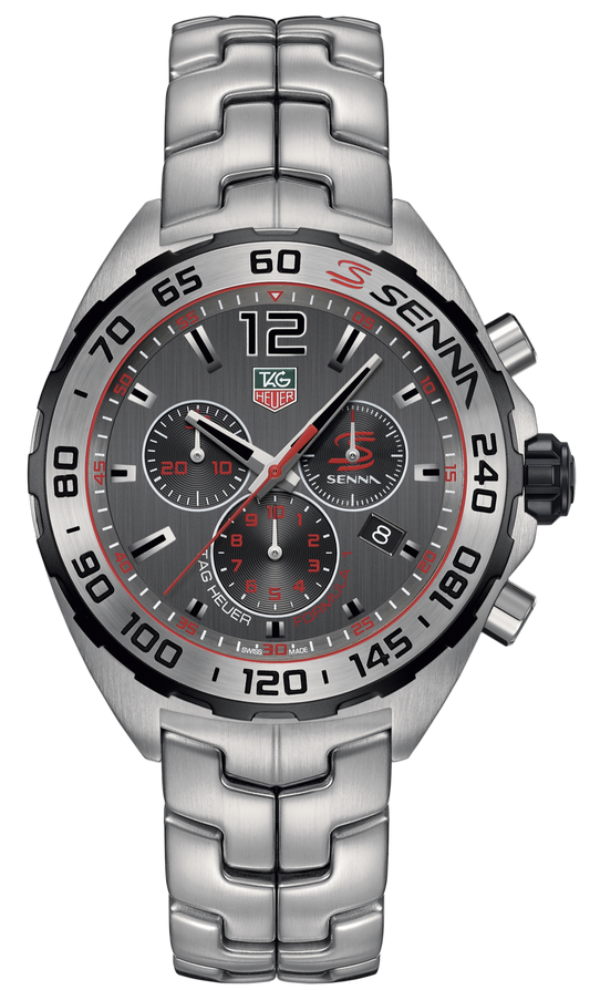 Tag Heuer Formula 1 Special Edition Chronograph Grey Dial Silver Steel Strap Watch for Men - CAZ1012.BA0883