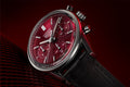 Tag Heuer Carrera Automatic Chronograph Red Dial Black Leather Strap Watch for Men - CBK221G.FC6479