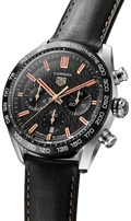 Tag Heuer Carrera Year of The Rabbit Automatic Chronograph Black Dial Black Leather Strap Watch for Men - CBN2A1L.FC6521