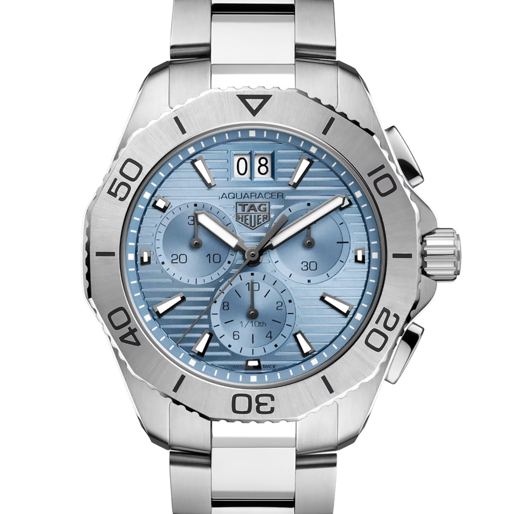 Tag Heuer Aquaracer Professional 200 Date Blue Dial Silver Steel Strap Watch for Men - CBP1112.BA0627