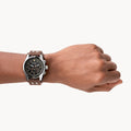 Fossil Coachman Chronograph Black Dial Brown Leather Strap Watch for Men - CH2891