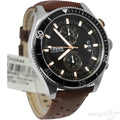 Fossil Wakefield Chronograph Black Dial Brown Leather Strap Watch for Men - CH2944