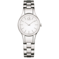 Calvin Klein Simplicity White Dial Silver Steel Strap Watch for Women - K4323126