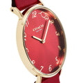 Coach Perry Red Dial Red Leather Strap Watch for Women - 14503486