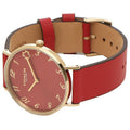 Coach Perry Red Dial Red Leather Strap Watch for Women - 14503722