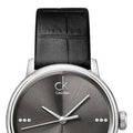 Calvin Klein Dress Grey Dial Black Leather Strap Watch for Women - K2Y2Y1CU