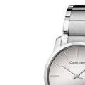 Calvin Klein City Silver Dial Silver Steel Strap Watch for Women - K2G23148