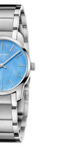 Calvin Klein City Mother of Pearl Blue Dial Silver Steel Strap Watch for Women - K2G2314X