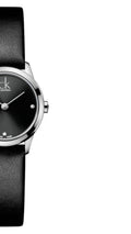 Calvin Klein Minimal Black Dial Black Leather Strap Watch for Women - K3M231CS