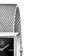 Calvin Klein Mark Black Dial Silver Mesh Bracelet Watch for Women - K3R23121