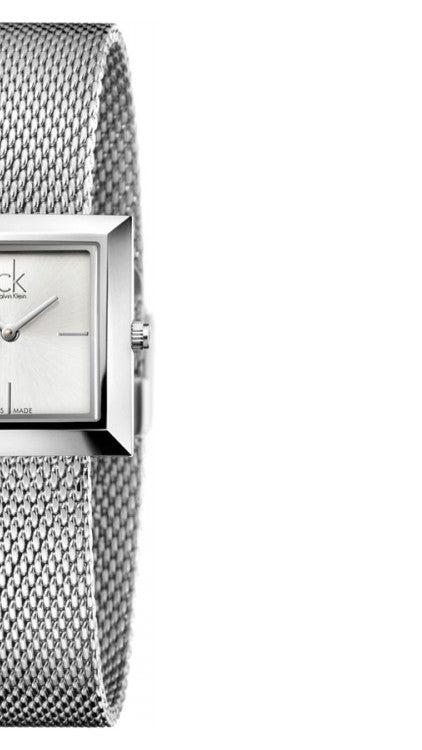 Calvin Klein Mark Silver Dial Silver Mesh Bracelet Watch for Women - K3R23126