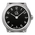 Calvin Klein Minimal Black Dial Silver Mesh Bracelet Watch for Women - K3M53151