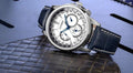 Citizen Eco Drive Calendrier White Dial Blue Leather Strap Watch For Men - BU2020-11A