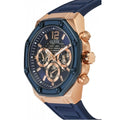 Guess Momentum Chronograph Blue Dial Blue Rubber Strap Watch for Men - GW0263G2