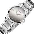 Calvin Klein City Silver Dial Silver Steel Strap Watch for Women - K2G23148