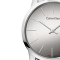 Calvin Klein City Silver Dial Silver Steel Strap Watch for Women - K2G23148