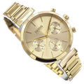 Hugo Boss Flawless Chronograph Gold Dial Gold Steel Strap Watch for Women - 1502532