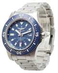 Breitling Superocean 44mm Special Blue Dial Silver Steel Strap Watch for Men - Y17393161C1A1