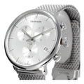 Calvin Klein High Noon Chronograph Silver Dial Silver Mesh Bracelet Watch for Men - K8M27126