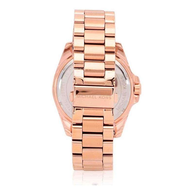 Michael Kors Bradshaw Rose Gold Dial Rose Gold Steel Strap Watch for Women - MK6437