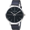 Calvin Klein Evan Black Dial Black Leather Strap Watch for Men - K7B211CZ