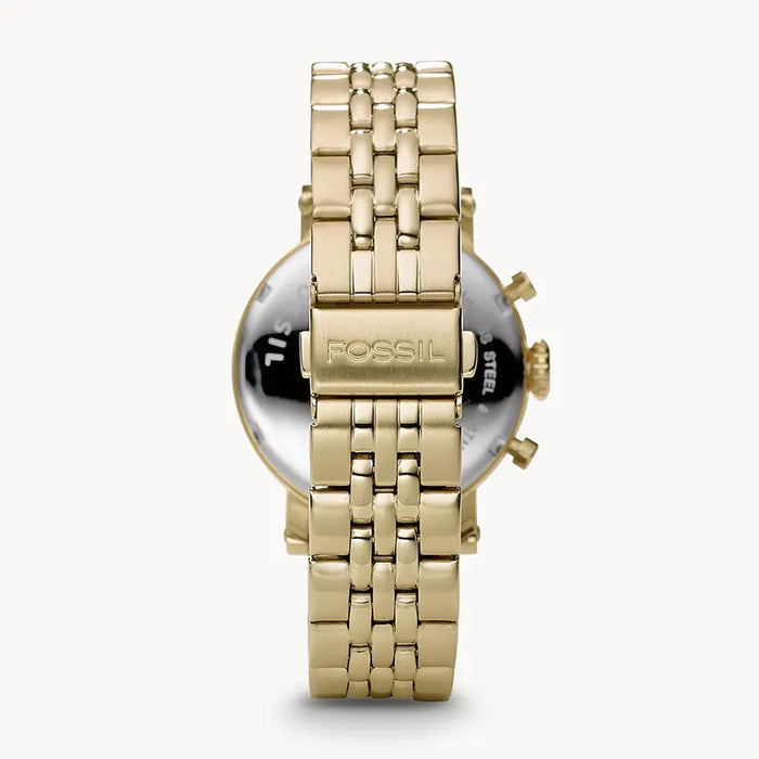 Fossil Rye Mother of Pearl Dial Gold Steel Strap Watch for Women - ES3756