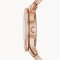 Fossil Stella Rose Gold Dial Rose Gold Steel Strap Watch for Women - ES3590