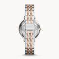 Fossil Jacqueline White Dial Two Tone Steel Strap Watch for Women - ES3634