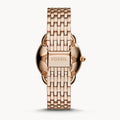 Fossil Tailor Rose Gold Dial Rose Gold Steel Strap Watch for Women - ES3713