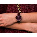 Fossil Jacqueline Purple Dial Purple Leather Strap Watch for Women  - ES4099