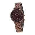 Fossil Jacqueline Brown Dial Brown Steel Strap Watch for Women - ES4100