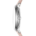 Fossil Jacqueline Blush Mother of Pearl Dial Pink Leather Strap Watch for Women - ES4151